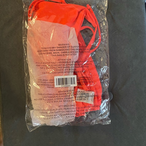 NWT neon pink/orange fashion nova wrap bikini - Picture 5 of 5